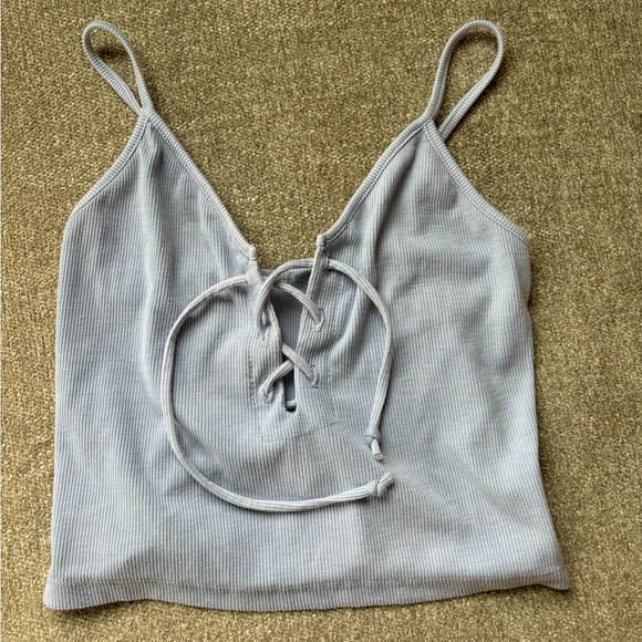 Brandy Melville periwinkle blue Bethany tank top - Picture 2 of 4